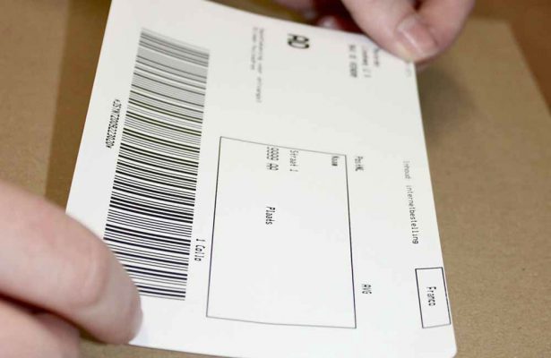 verzending-adressticker