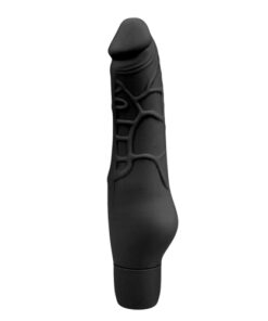 Afbeelding van Realistische siliconen vibrator - zwart - ToyToyToys.nl