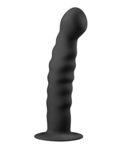 Afbeelding van Siliconen dildo met zuignap - zwart - ToyToyToys.nl